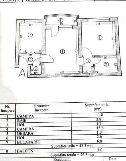 Apartament 2 camere semidecomandat zona City Park Mall Tomis 3