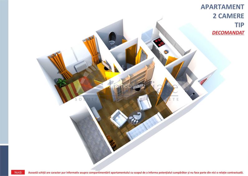Apartament 2 camere decomandat Podu Ros Piata Nicolina 162628 - 2