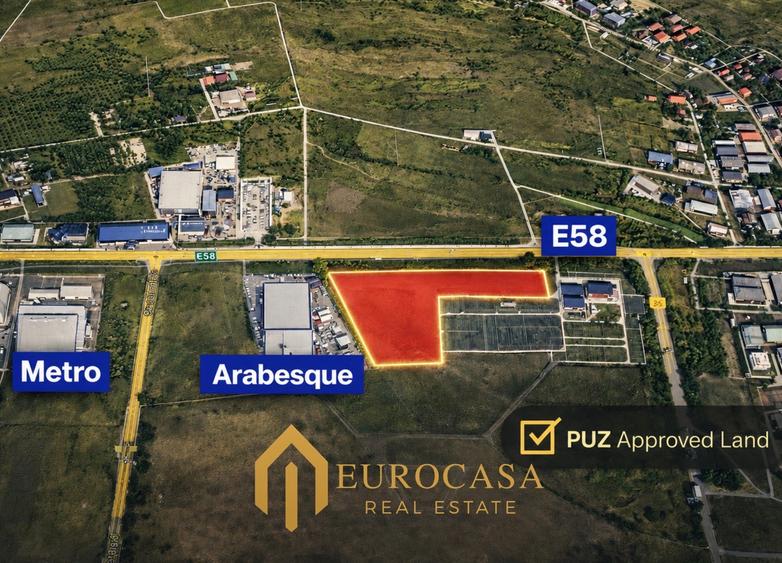 Teren cu PUZ aprobat | 30.291 mp | Arabesque Iasi