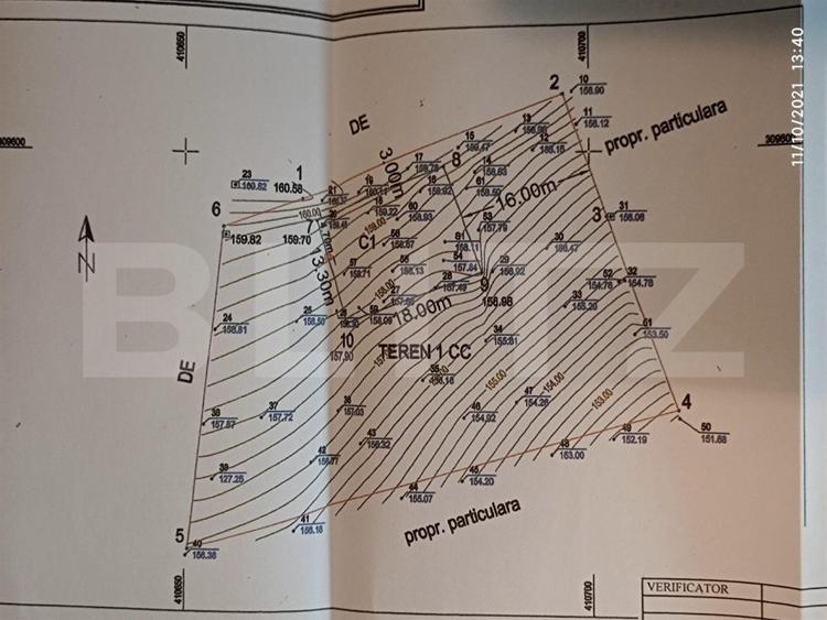 Teren intravilan de 2000 mp in Carcea, langa strada Muntenilor