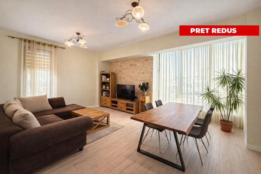 Apartament mobilat 68 MP Utili - etaj intermediar cu lift - zona Cetățuia-Iași