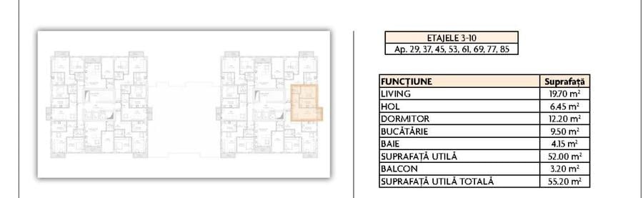 APARATORII PATRIEI - Apartament 2 camere decomandat