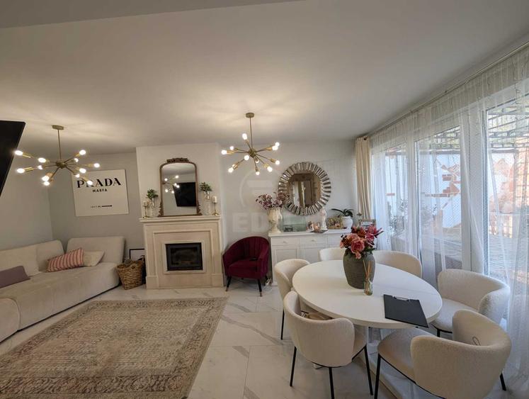 Casa cuplata, complet finisata, mobilata si utilata