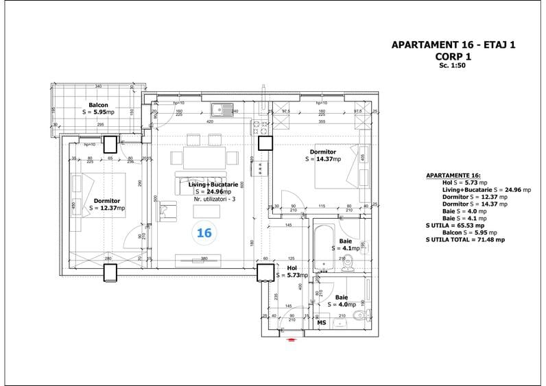 Apartament 3 camere | zona Maramures | strada Tebea | Reducere avans 80%