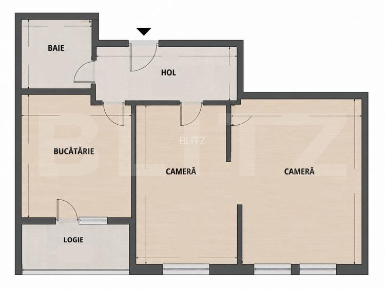 Apartament de vanzare, 2 camere, 41,5 mp, Mărăști - 1