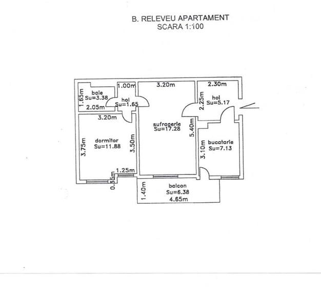 2 camere 48 mp Confort 1 parter cu balcon zona Bella Italia