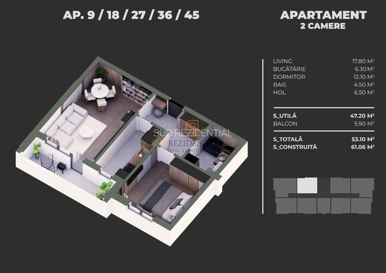 Apartament cu 2 camere finisate premium - Bd Metalurgiei, 0 Comision! - 1