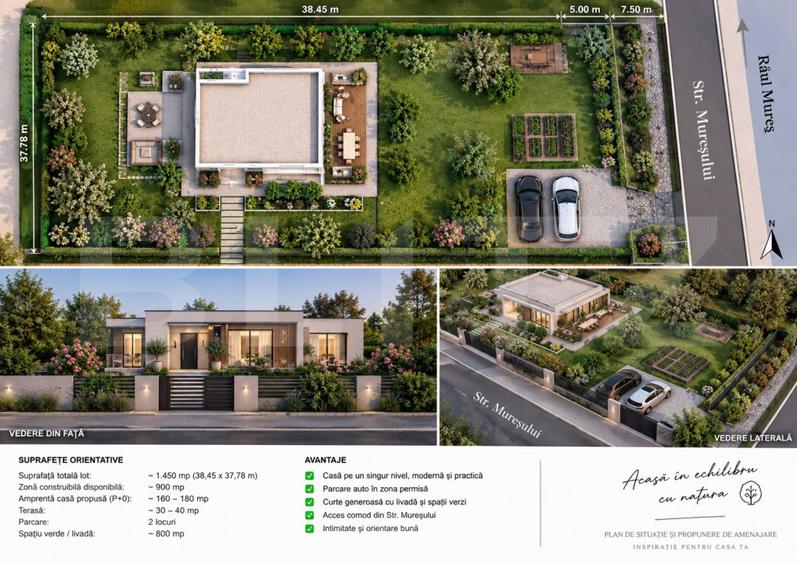 Teren intravilan 6.325 mp – 100 €/mp | Parcelare pentru construcții – Sâncraiu