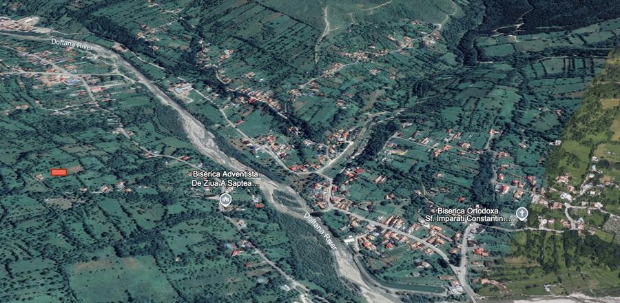 Teren panoramic retras, cu panta lina, utilități si livada