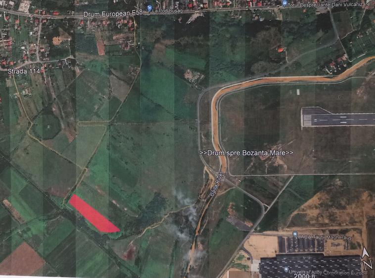 Teren extravilan, 11.040 mp, zona Tăuții-Măgherăuș