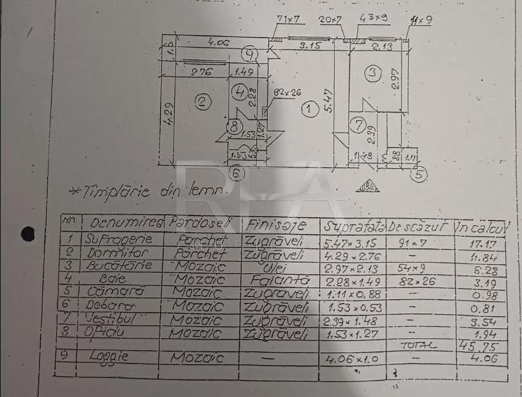 2 camere, 9/9, 50mp, CENTRALA-Drumul Taberei -Hanul Drumetului