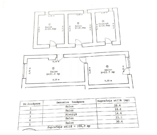 Spatiu comercial in zona ultracentrala, 106mp utili, renovat - 1