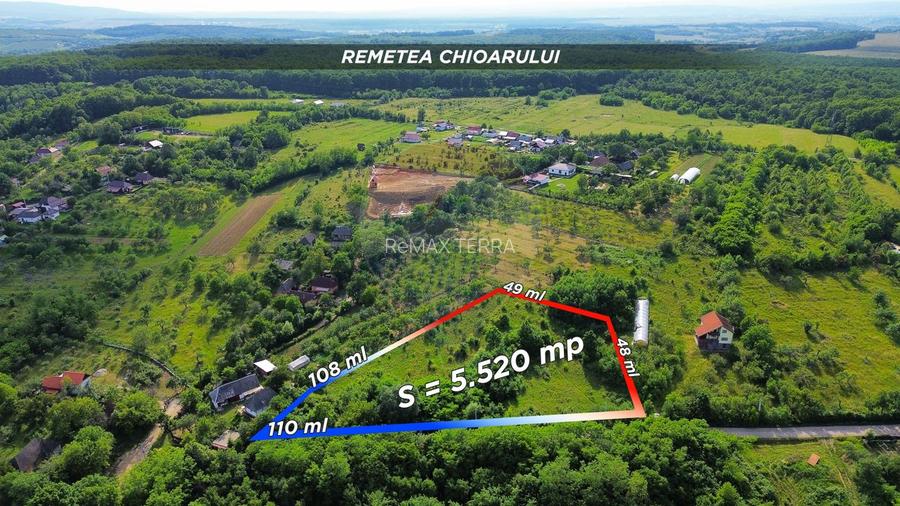 Teren intravilan 5520mp cu PANORAMA Remetea Oportunitate de Investiție - 5