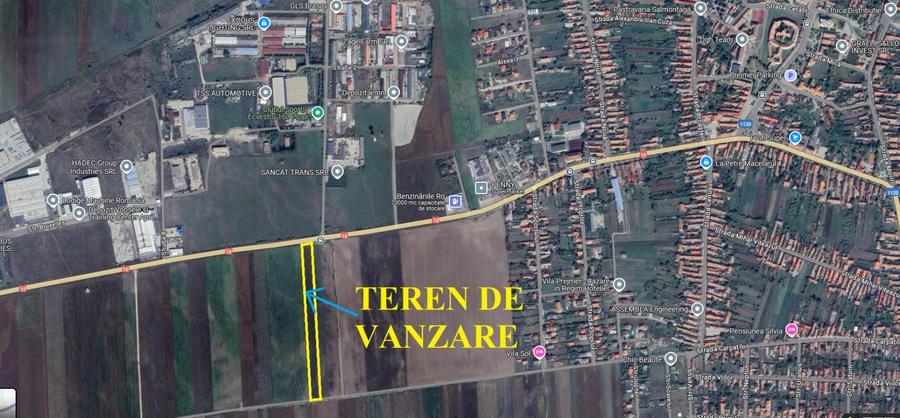 Teren Prejmer la DN 10, iesirea spre Brasov