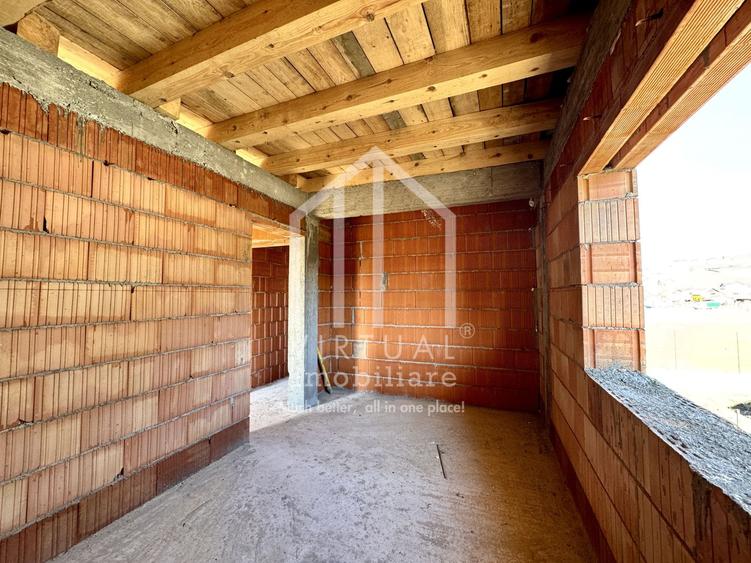 Casa cu 4 camere, 117mp utili+terasa acoperita(26mp), teren 334mp
