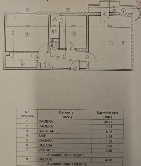 Vitan Mall | 2 Camere | Etaj 1 | Balcon | Decomandat