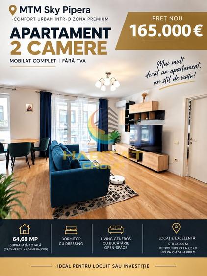 Apartament 2 camere LUX - Pipera / MTM Sky Pipera
