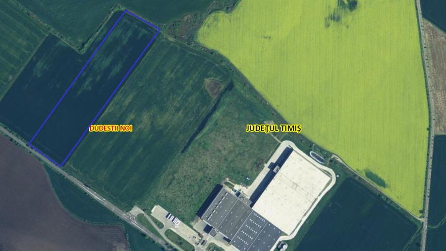 Dudestii Noi 10 ha comasate la 11 km de Timisoara - Ideal investitie !