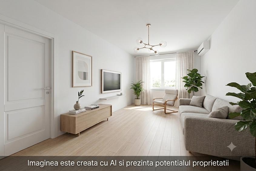 **Apartament cu 3 camere | 64,2 mp utili | 2 băi | Bloc 1985 | Etaj 7/8 | Sector