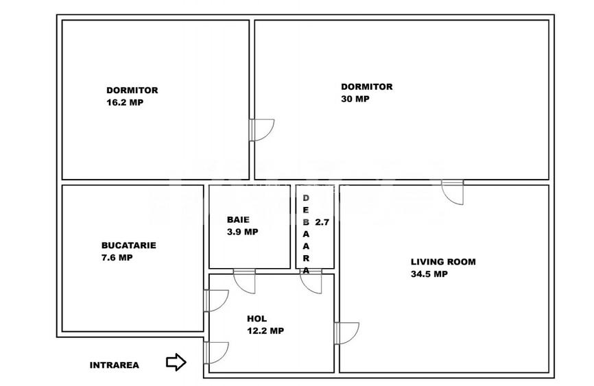 Apartament spatios de vanzare cu 3 camere la etajul 1 in Orasul de Jos - 1
