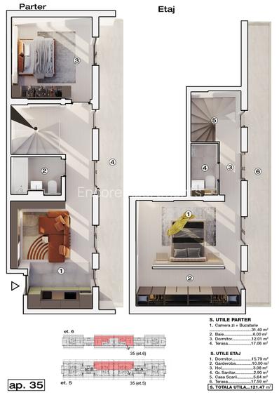 3 camere intr-un penthouse spectaculos in ansamblul The Icon - 12