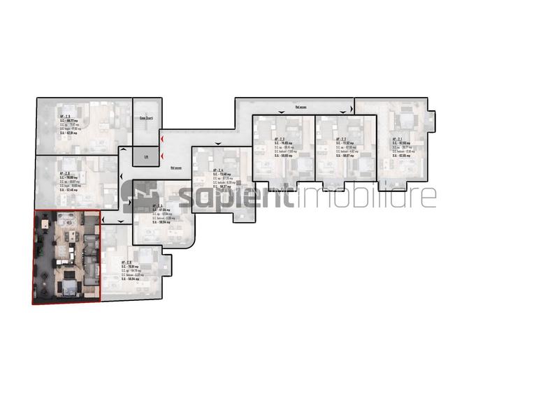 Apartament nou, modern cu 2 camere - Ultracentral -  Cuza Voda - 7