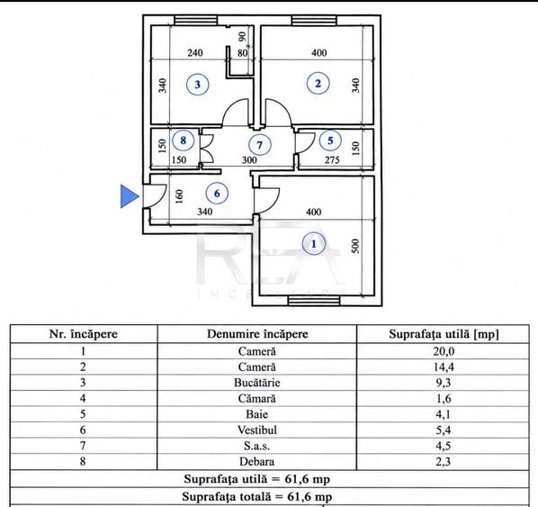 2 Camere-Decomandat-62MP-Doua bai-Centrala Proprie- Margeanului/Teius