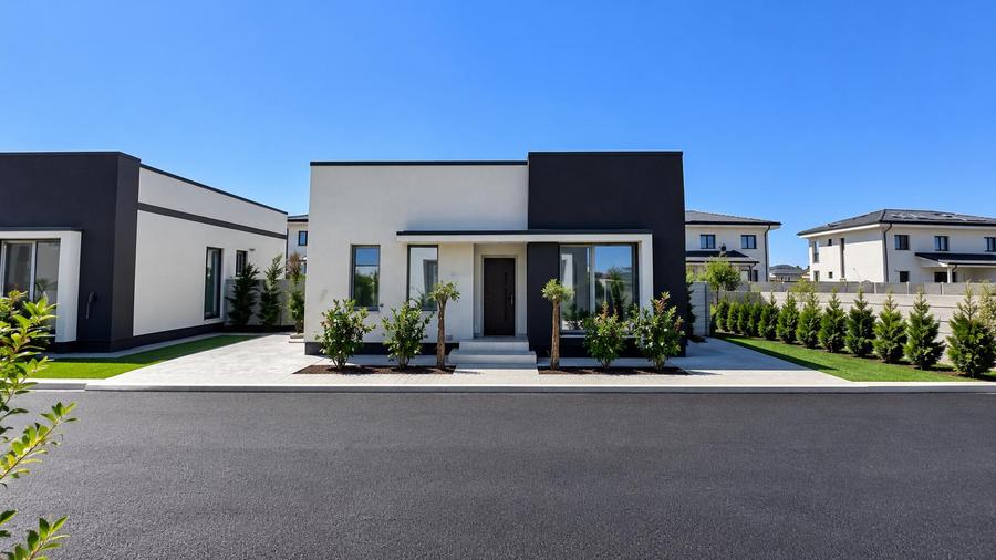 Casă modernă pe parter de vânzare | 3 camere | Teren 300 mp | Predare la cheie