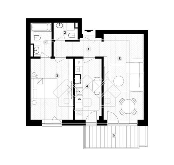 Ap.2 camere la cheie, balcon - imobil cu lift - Lacul lui Binder - 3