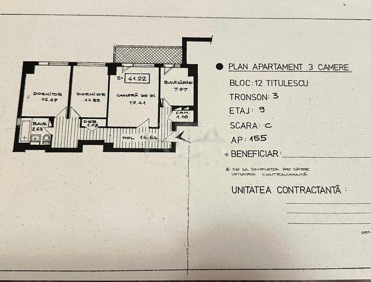 Apartament 3 camere, Titulescu