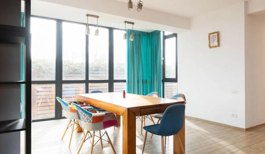 Casa de inchiriat, open space, 160 mp, curte proprie, put + fosa, Tunari
