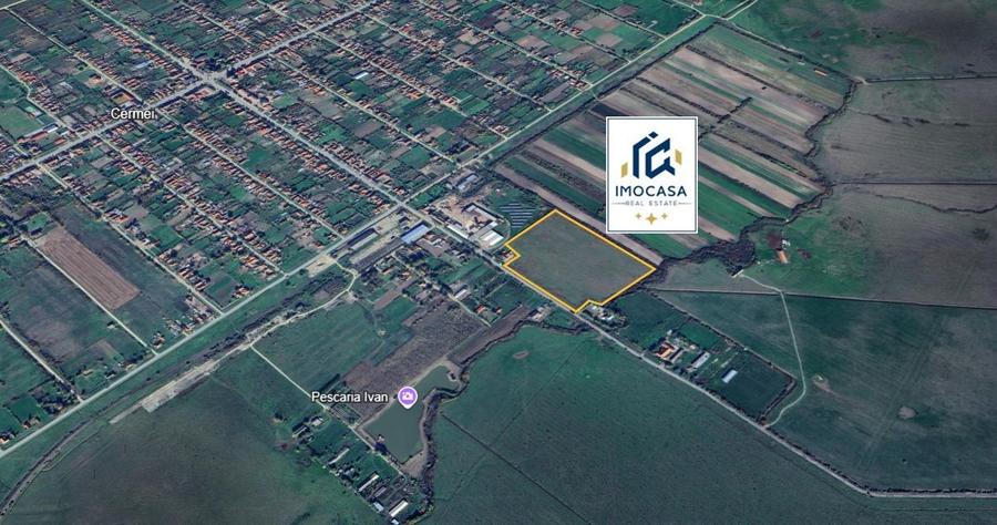 De vanzare Teren intravilan 46.336 mp Cermei Arad, FS DJ793 utilități