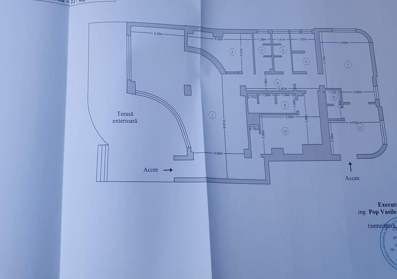CHIRIE 75 mp -partial din spatiu comercial UNIRII- parter si subsol 59 mp