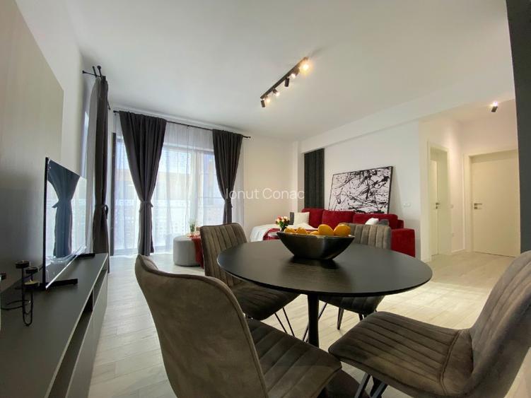 Apartament modern mobilat si utilat, 2 camere,terasa -16mp  si parcare subterana - 12