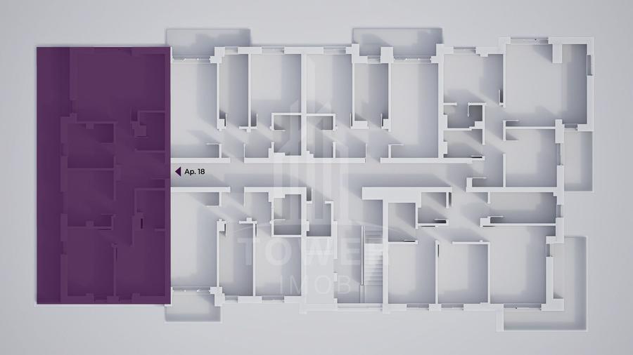 Apartament cu 4 camere, Rate la Dezvoltator pe 7 ani