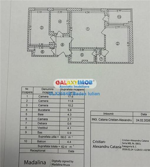 Apartament 3 camere etaj 7 10 - Metrou Nicolae Grigorescu - Titan - 8