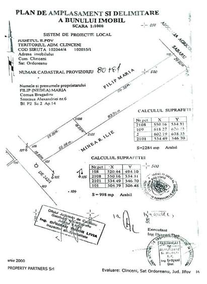 Teren intravilan 3.282 mp – Ordoreanu, Clinceni, utilități