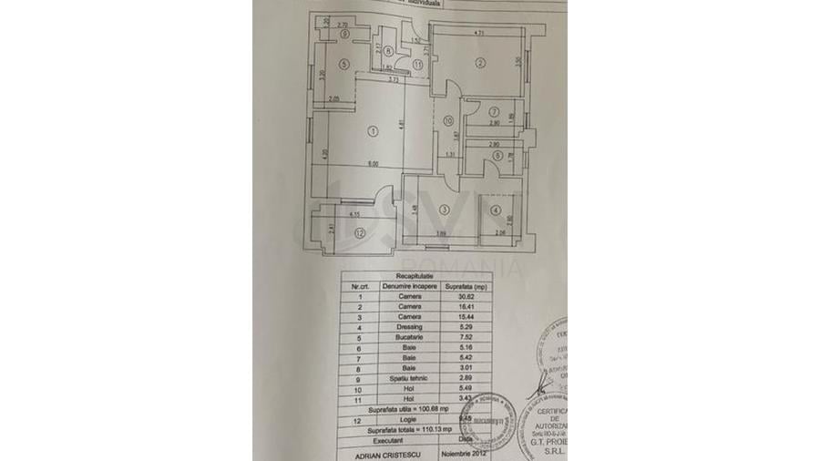 REA0110040 Apartament 110 mp - 3 camere - 3 bai - terasa - loc parcare - Complex
