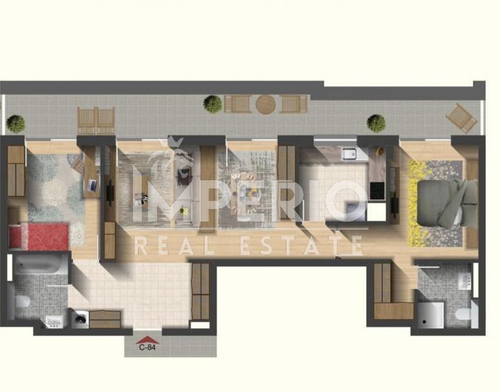 Apartament nou de vanzare in Platinia – zona Plopilor