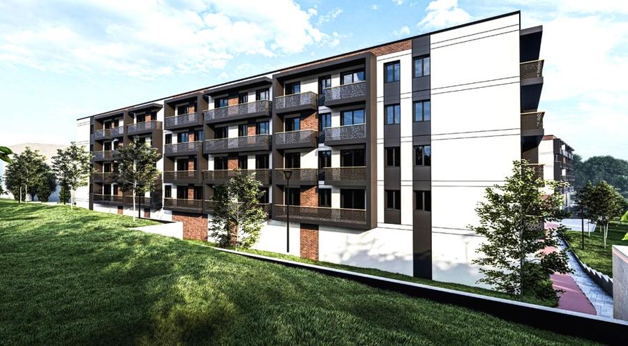 Apartament 1 camera, 41 mp, bloc nou Bucium - Visan, 63.000 euro