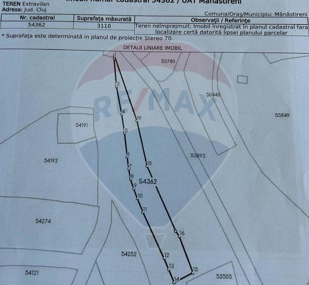 Teren 3,110mp Manastireni, situat în zona DJ 103L