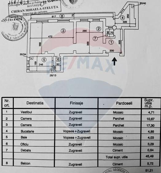 Apartament 2 camere de inchiriat metrou Piata Romana