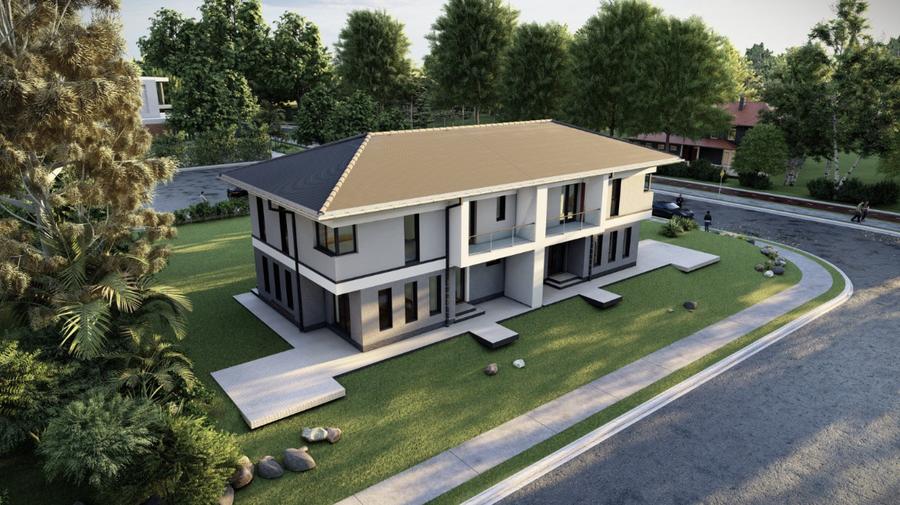 Casa individuala de 5 camere, 120 mp, 281 teren, semifinisat, zona Ioan rus