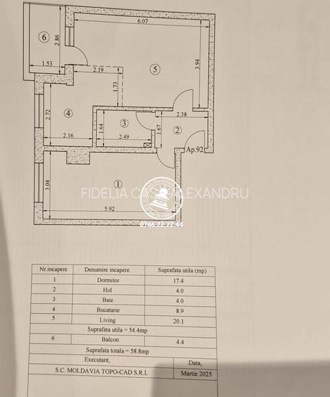 Apartament 2 camere Tatarasi Bloc nou