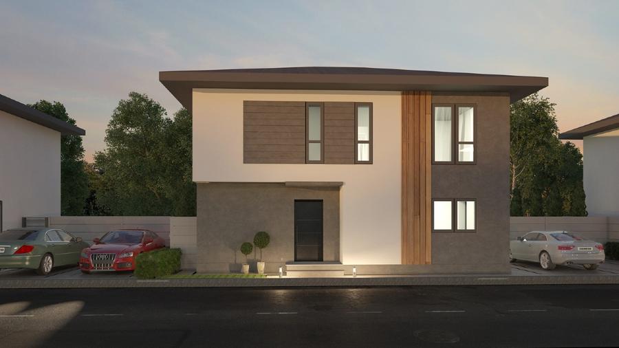 Casă individuala 116mp utili 4 Dormitoare 3 bai curte prorpie 2 locuri parcare