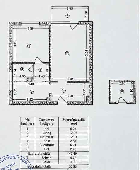 Magurele - Apartament 2 camere in Centru