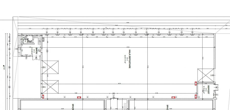 Hala 850mp zona industriala Vest