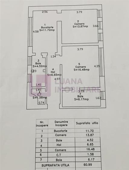 Apartament 2 camere de vanzare | Ultracentral Tipografilor
