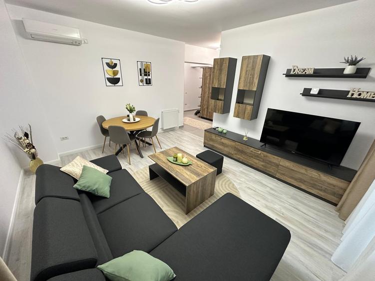 Unirea Towers, Podu Ros, apartament nou, 2 camere, terasa, parcare proprie