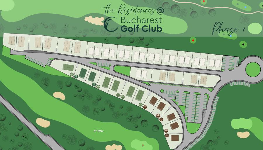 Vile in stil scandinav, asezate in peisajul unic al terenului de golf din Snagov